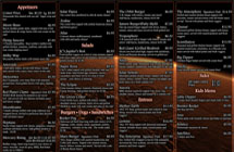 Michael Zederbaum Menu Designs